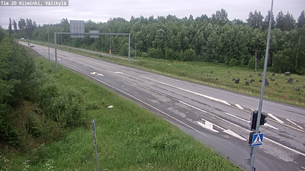 Weather Camera Image Väg 20 Uleåborg Kiiminki, Välikylä, Oulu, Pohjois-Pohjanmaa
