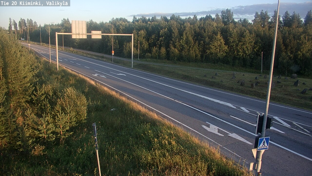Weather Camera Image Väg 20 Uleåborg Kiiminki, Välikylä, Oulu, Pohjois-Pohjanmaa