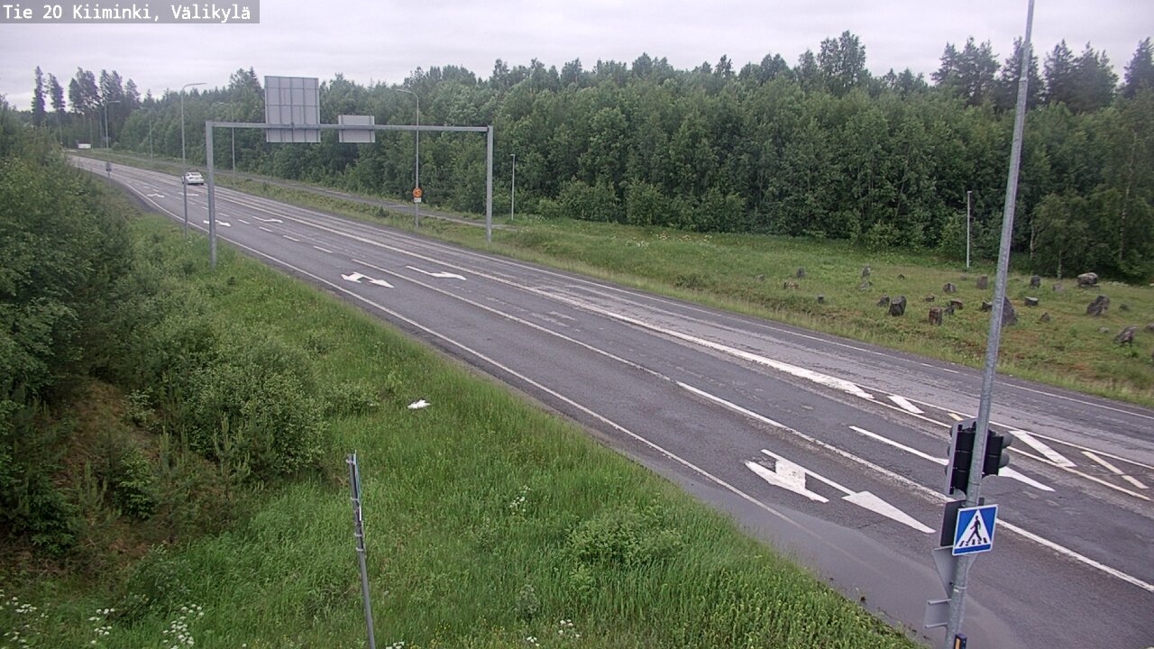 Weather Camera Image Väg 20 Uleåborg Kiiminki, Välikylä, Oulu, Pohjois-Pohjanmaa