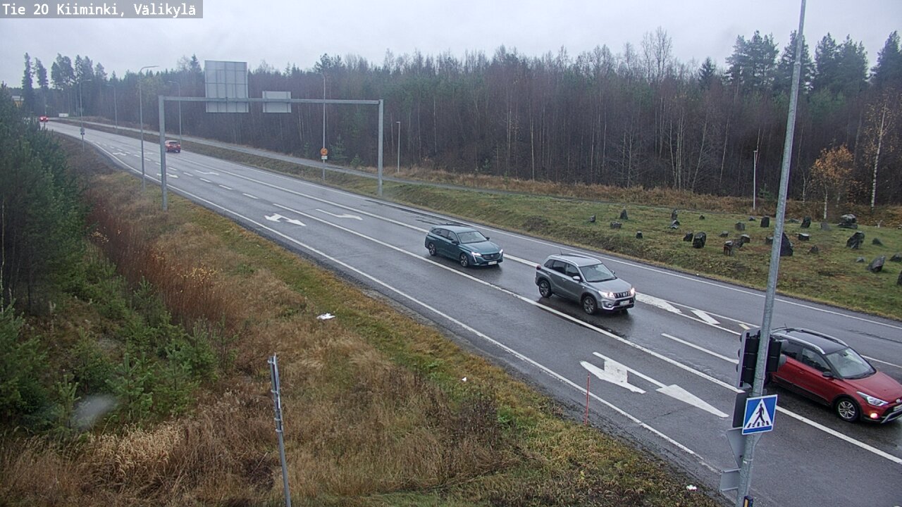 Weather Camera Image Väg 20 Uleåborg Kiiminki, Välikylä, Oulu, Pohjois-Pohjanmaa
