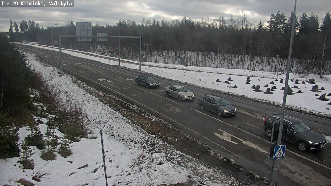 Weather Camera Image Road 20 Oulu Kiiminki, Välikylä, Oulu, Pohjois-Pohjanmaa