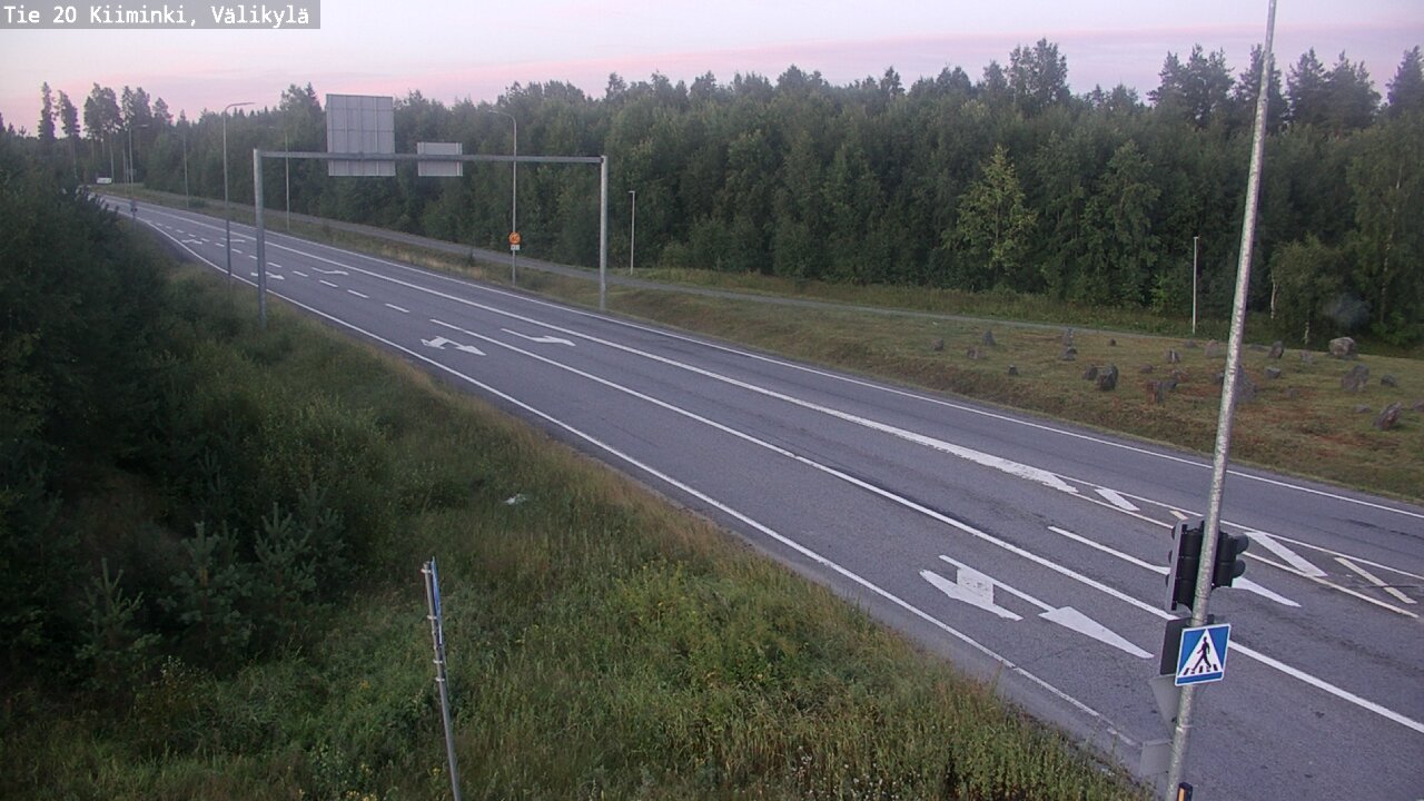 Weather Camera Image Väg 20 Uleåborg Kiiminki, Välikylä, Oulu, Pohjois-Pohjanmaa