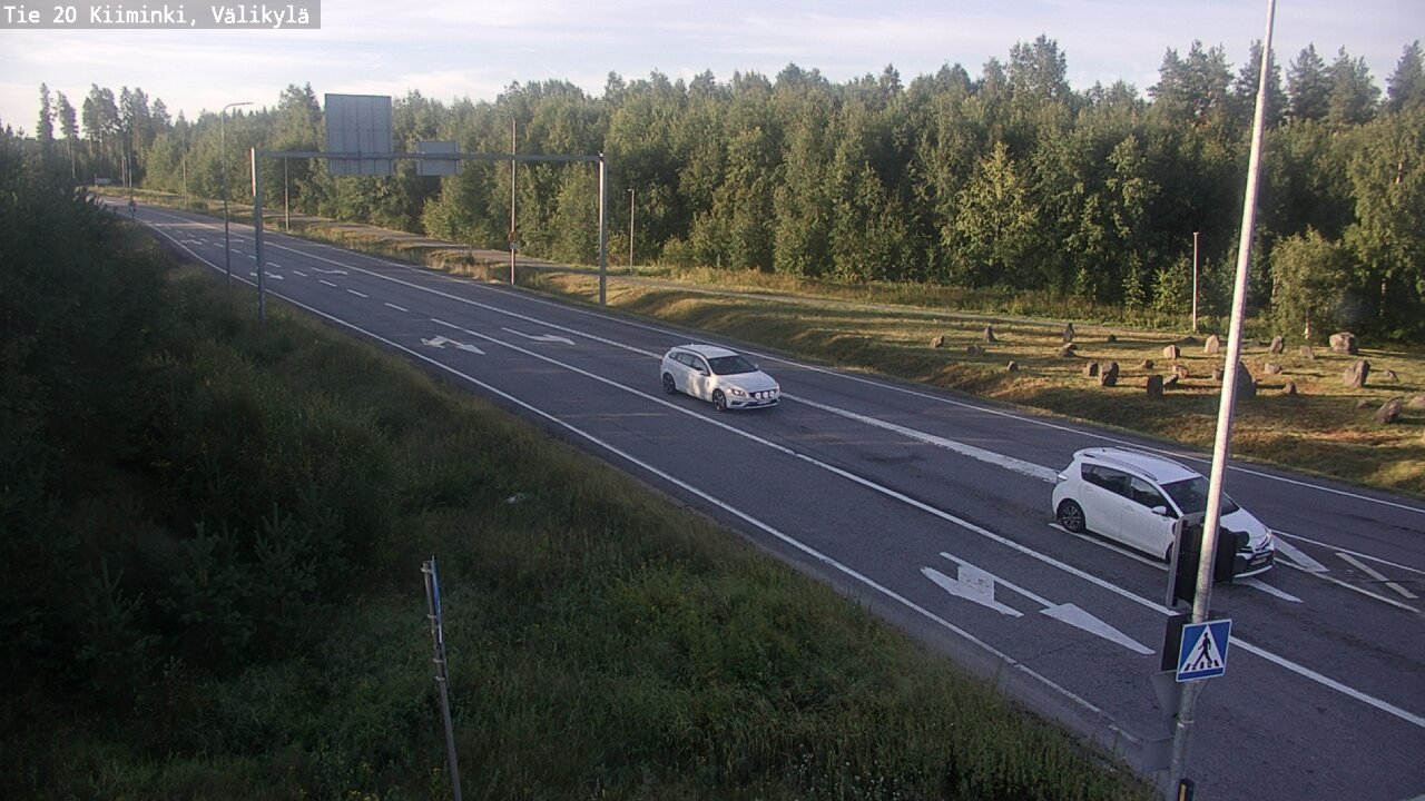 Weather Camera Image Väg 20 Uleåborg Kiiminki, Välikylä, Oulu, Pohjois-Pohjanmaa