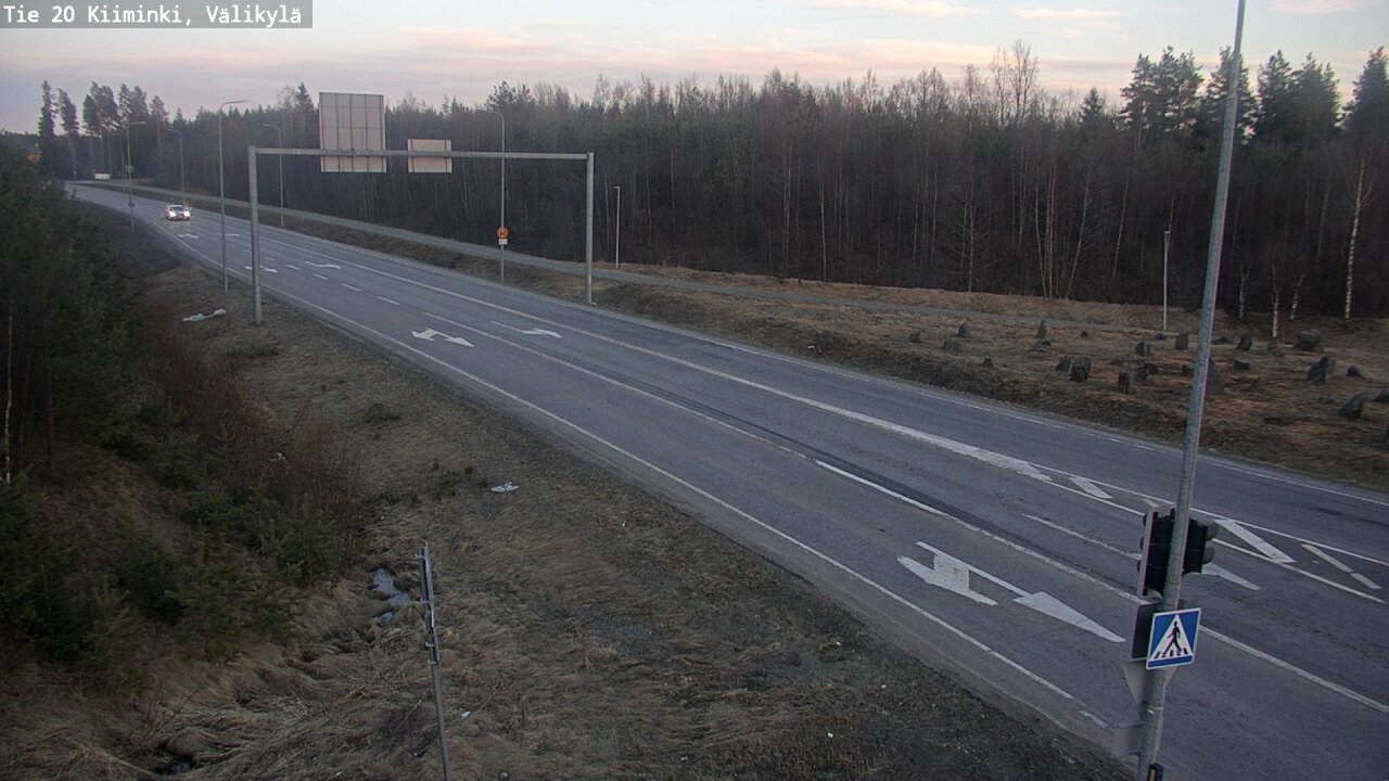 Weather Camera Image Väg 20 Uleåborg Kiiminki, Välikylä, Oulu, Pohjois-Pohjanmaa