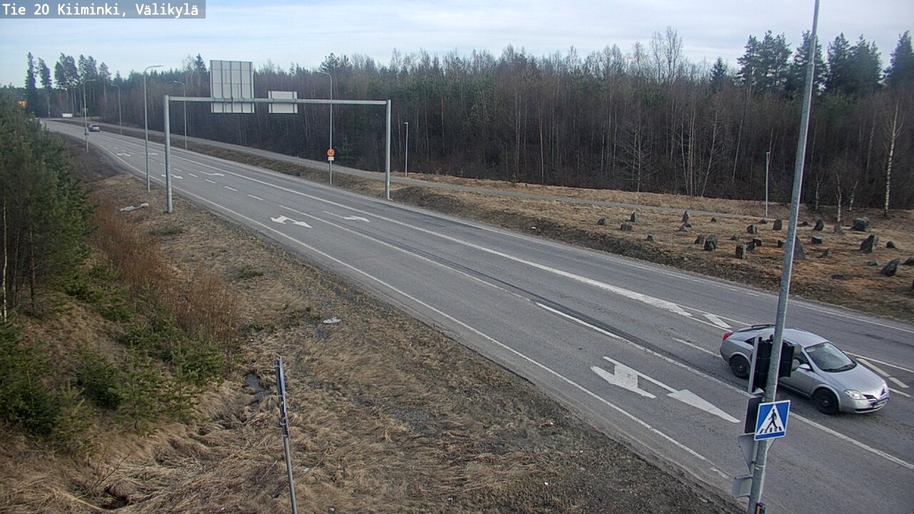 Weather Camera Image Väg 20 Uleåborg Kiiminki, Välikylä, Oulu, Pohjois-Pohjanmaa