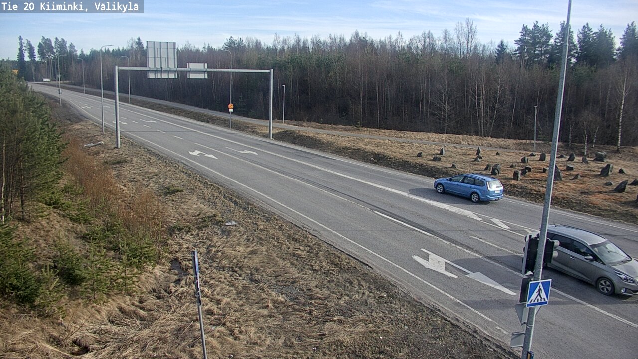 Weather Camera Image Väg 20 Uleåborg Kiiminki, Välikylä, Oulu, Pohjois-Pohjanmaa