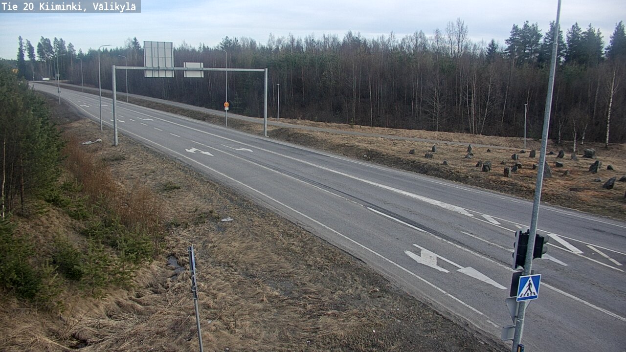 Weather Camera Image Väg 20 Uleåborg Kiiminki, Välikylä, Oulu, Pohjois-Pohjanmaa