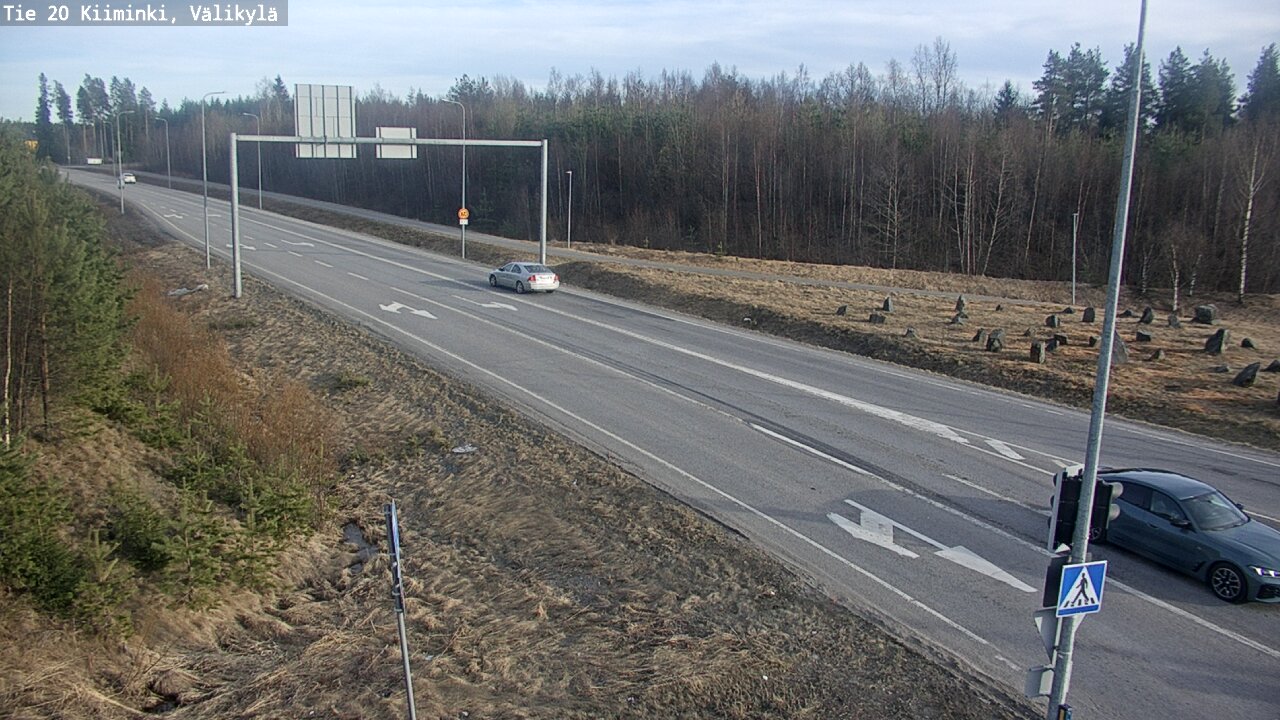 Weather Camera Image Väg 20 Uleåborg Kiiminki, Välikylä, Oulu, Pohjois-Pohjanmaa