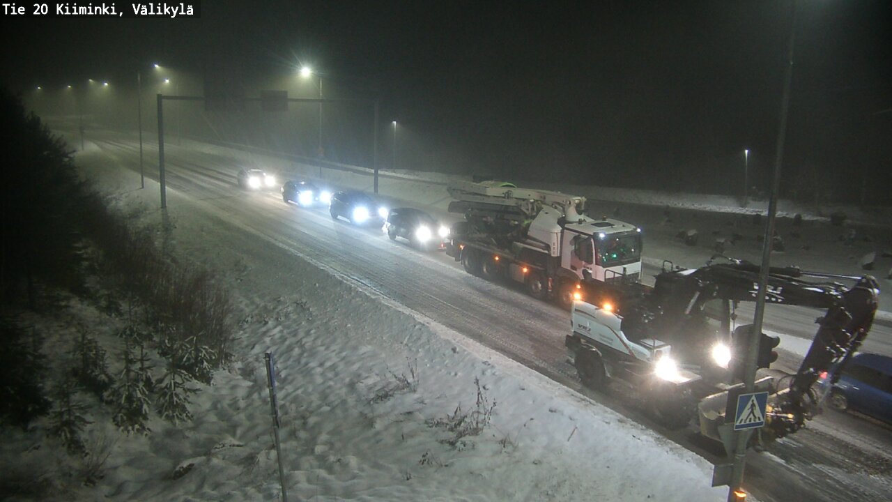 Weather Camera Image Road 20 Oulu Kiiminki, Välikylä, Oulu, Pohjois-Pohjanmaa
