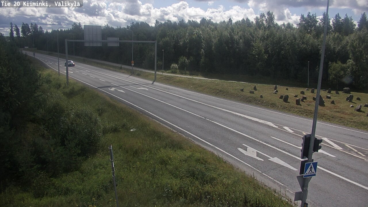 Weather Camera Image Väg 20 Uleåborg Kiiminki, Välikylä, Oulu, Pohjois-Pohjanmaa