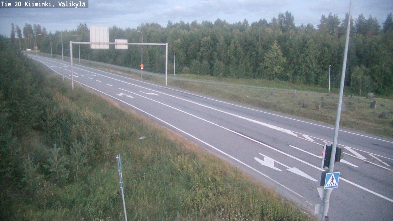 Weather Camera Image Väg 20 Uleåborg Kiiminki, Välikylä, Oulu, Pohjois-Pohjanmaa