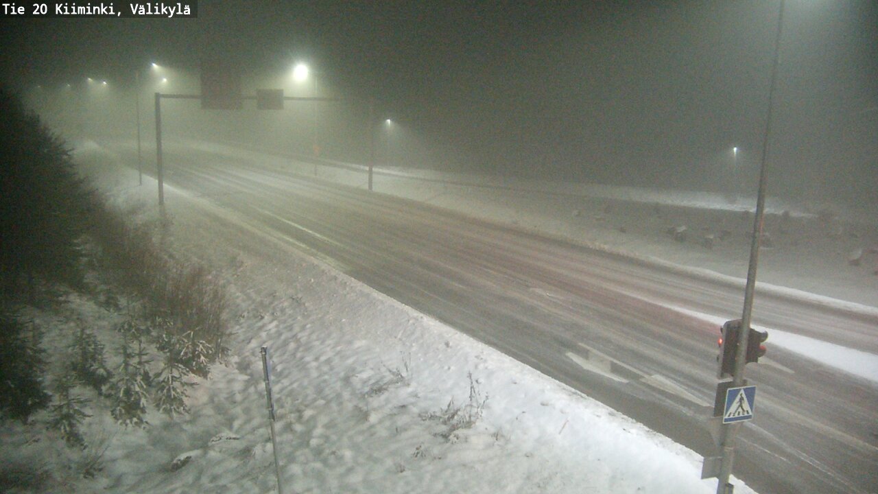 Weather Camera Image Road 20 Oulu Kiiminki, Välikylä, Oulu, Pohjois-Pohjanmaa