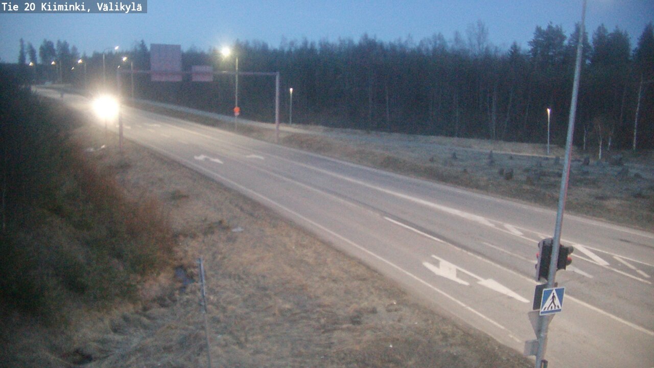 Weather Camera Image Väg 20 Uleåborg Kiiminki, Välikylä, Oulu, Pohjois-Pohjanmaa