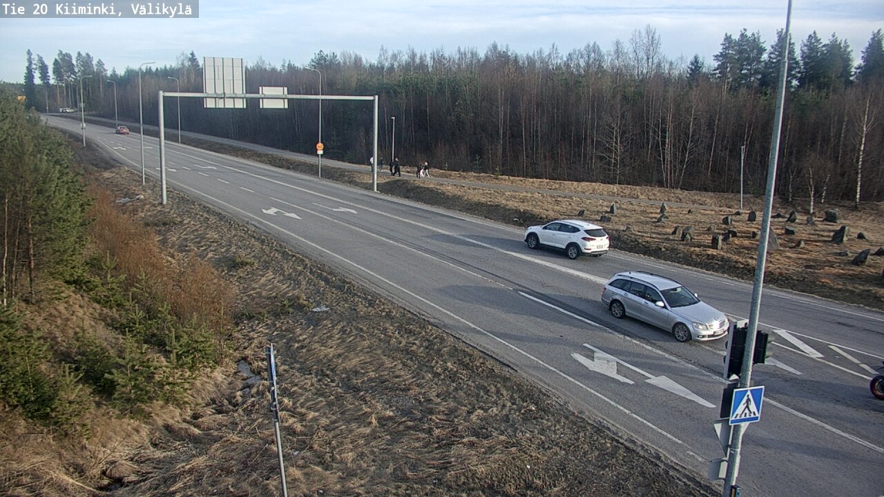 Weather Camera Image Väg 20 Uleåborg Kiiminki, Välikylä, Oulu, Pohjois-Pohjanmaa