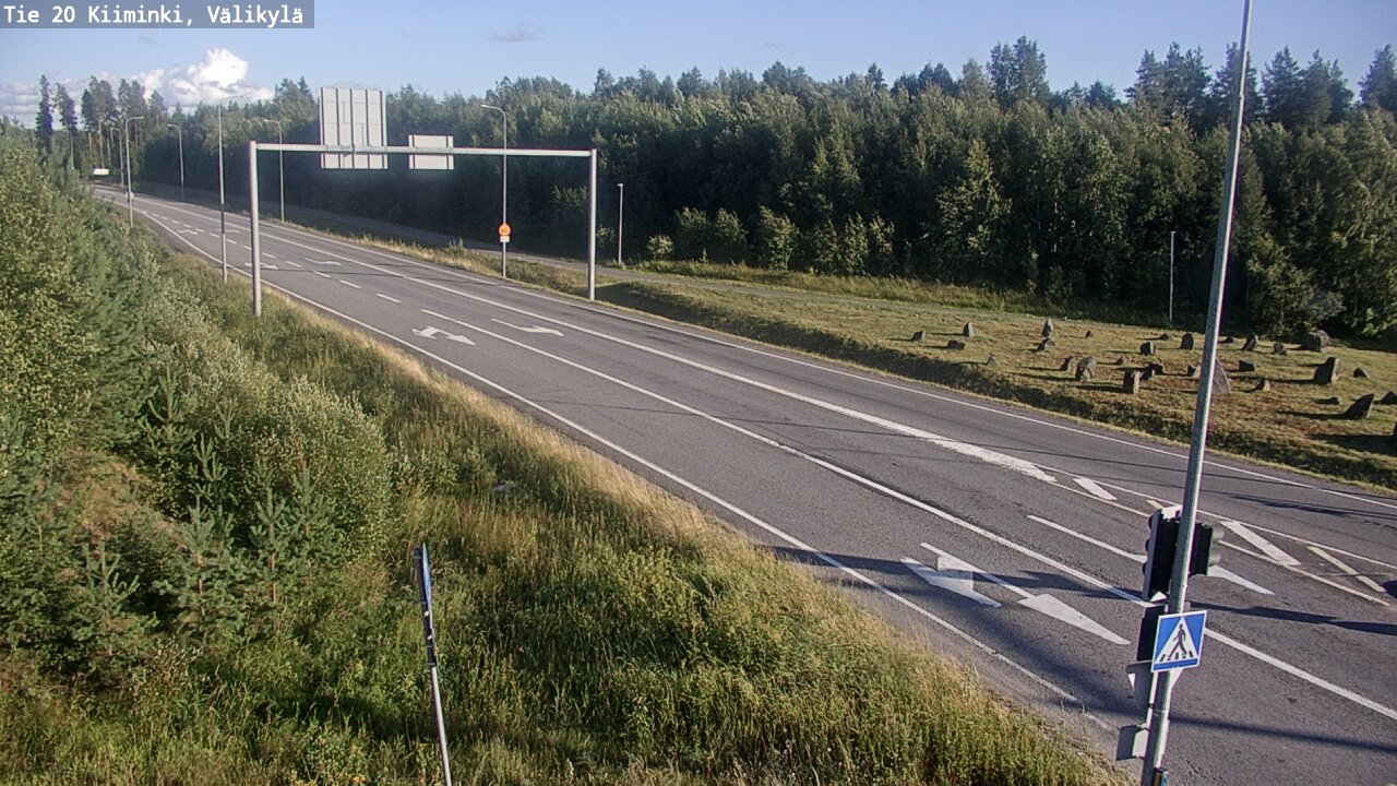 Weather Camera Image Väg 20 Uleåborg Kiiminki, Välikylä, Oulu, Pohjois-Pohjanmaa