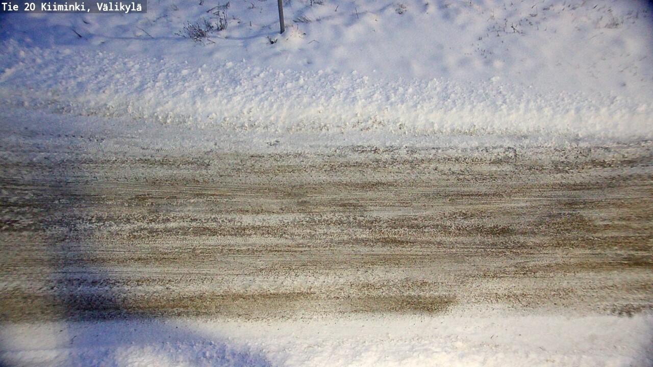 Weather Camera Image Väg 20 Uleåborg Kiiminki, Välikylä, Oulu, Pohjois-Pohjanmaa