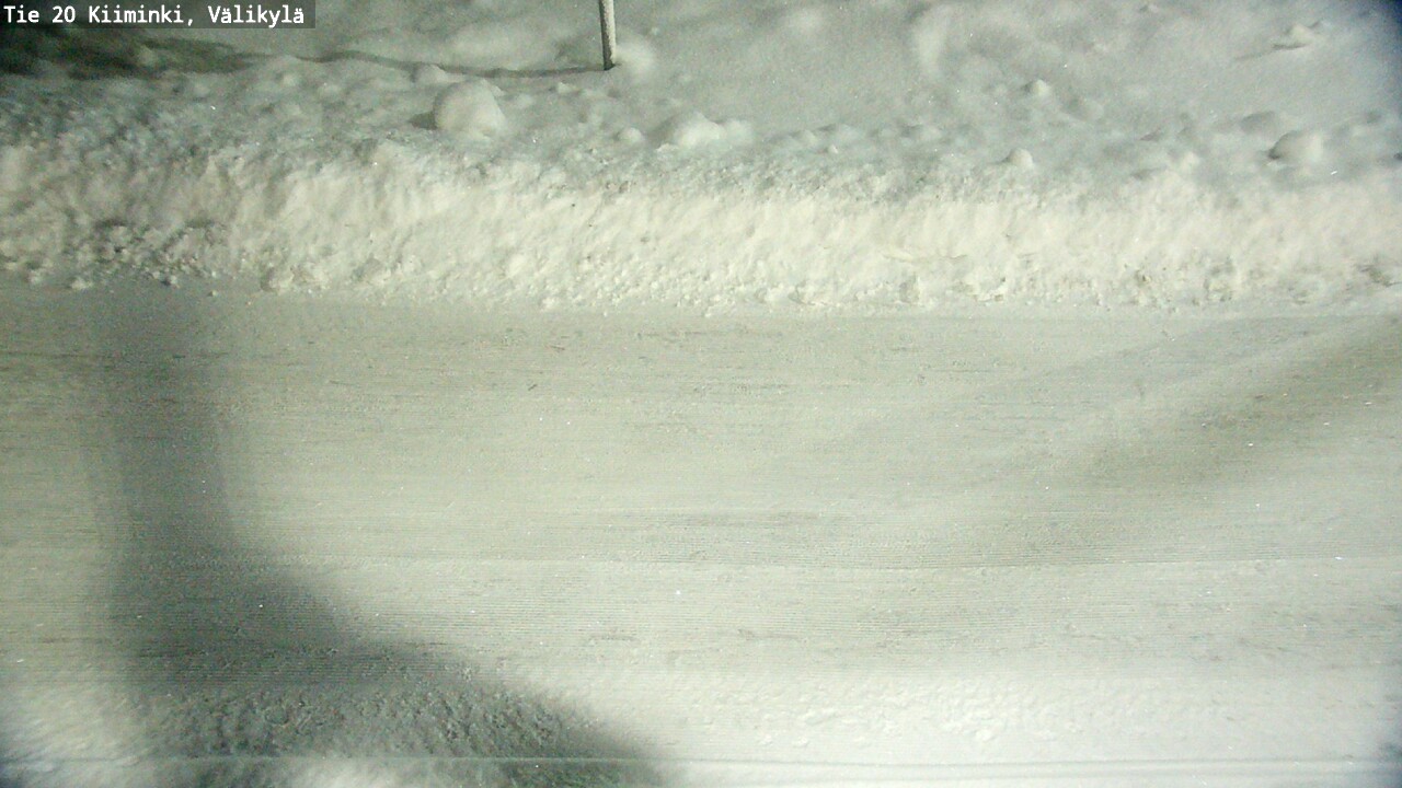 Weather Camera Image Väg 20 Uleåborg Kiiminki, Välikylä, Oulu, Pohjois-Pohjanmaa