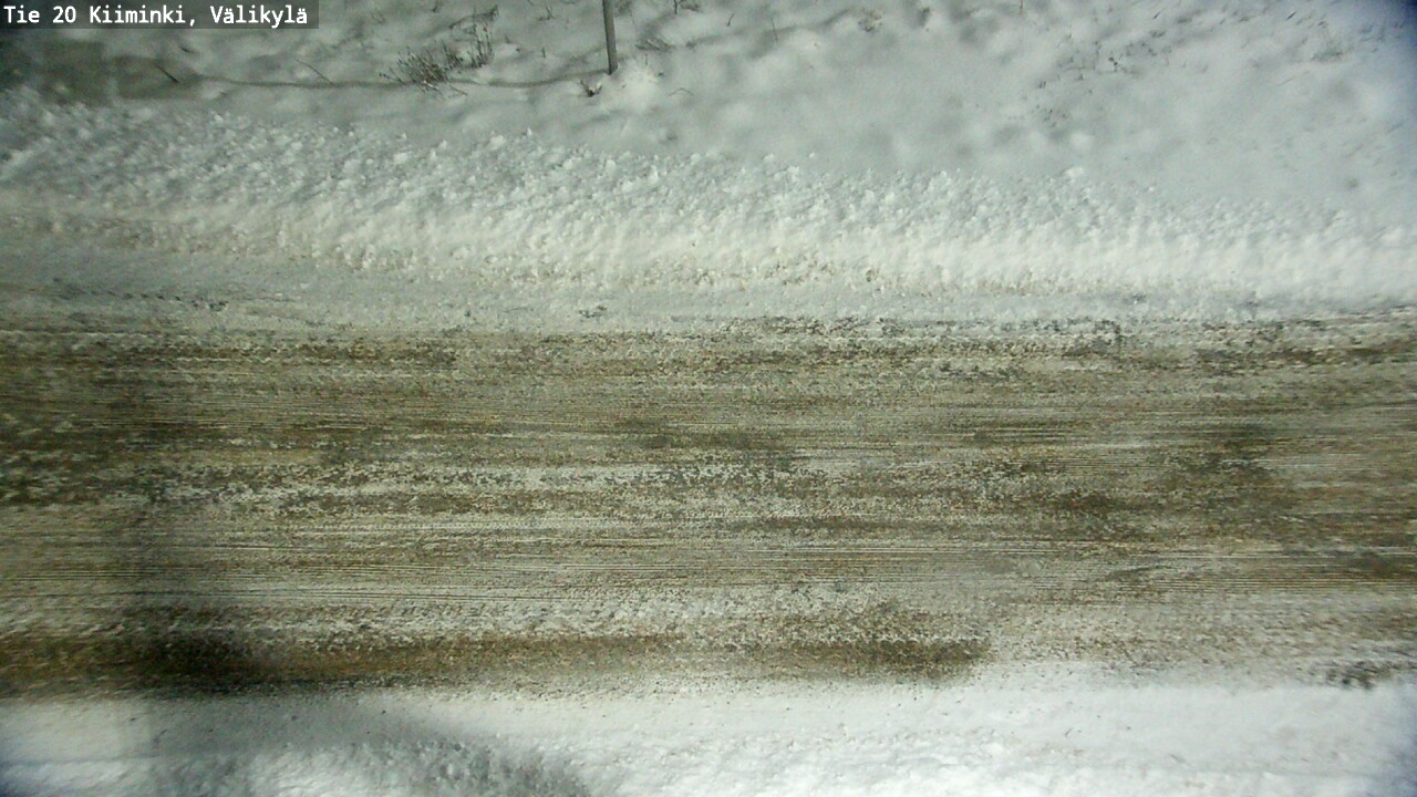 Weather Camera Image Väg 20 Uleåborg Kiiminki, Välikylä, Oulu, Pohjois-Pohjanmaa