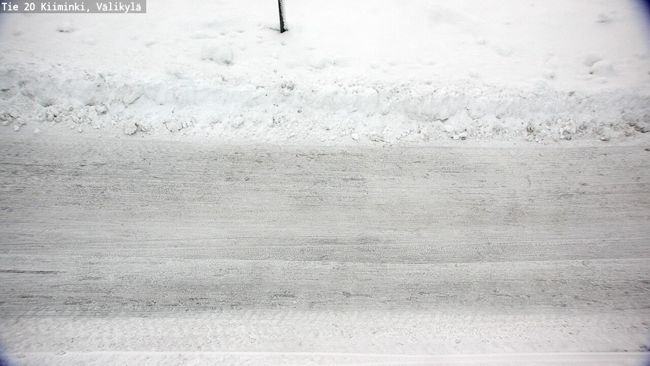 Weather Camera Image Väg 20 Uleåborg Kiiminki, Välikylä, Oulu, Pohjois-Pohjanmaa