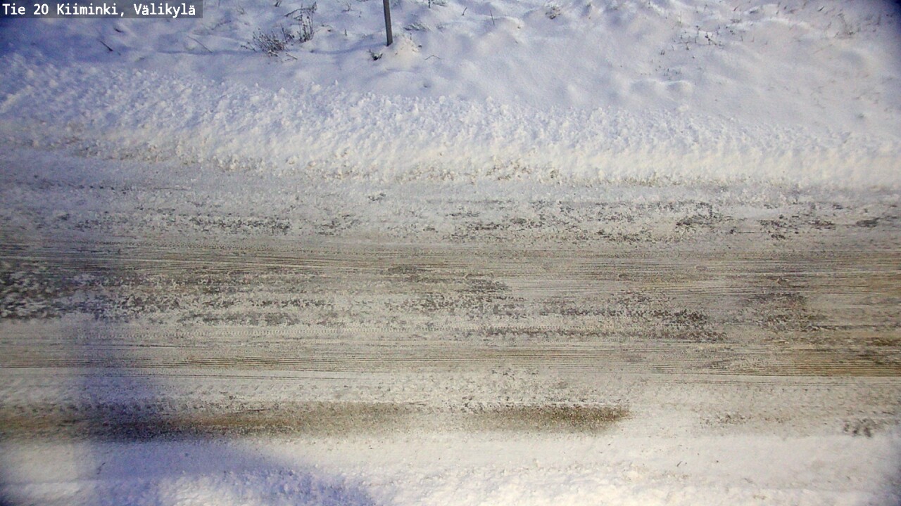 Weather Camera Image Väg 20 Uleåborg Kiiminki, Välikylä, Oulu, Pohjois-Pohjanmaa