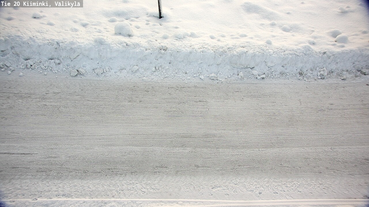 Weather Camera Image Väg 20 Uleåborg Kiiminki, Välikylä, Oulu, Pohjois-Pohjanmaa
