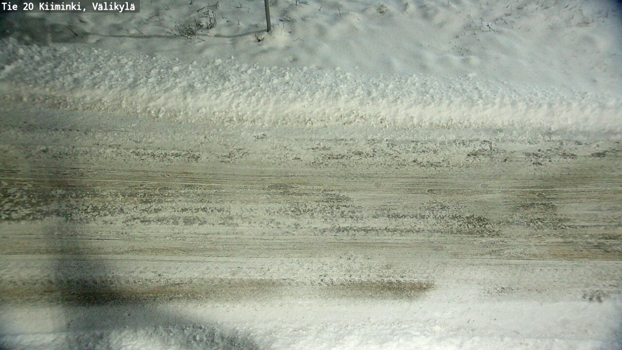 Weather Camera Image Väg 20 Uleåborg Kiiminki, Välikylä, Oulu, Pohjois-Pohjanmaa