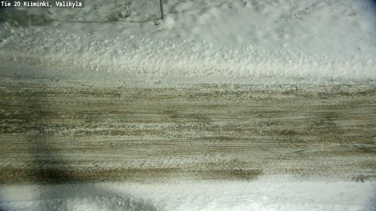 Weather Camera Image Väg 20 Uleåborg Kiiminki, Välikylä, Oulu, Pohjois-Pohjanmaa