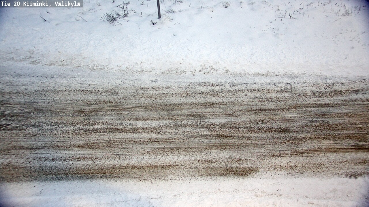 Weather Camera Image Väg 20 Uleåborg Kiiminki, Välikylä, Oulu, Pohjois-Pohjanmaa