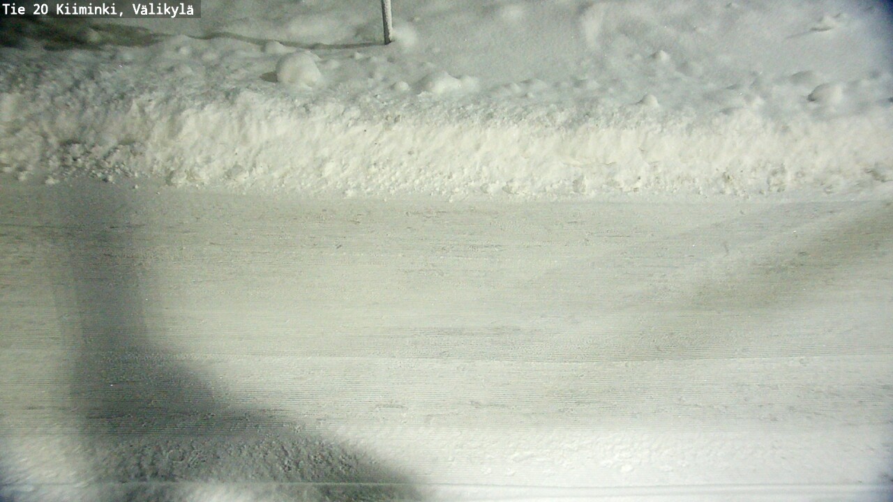 Weather Camera Image Väg 20 Uleåborg Kiiminki, Välikylä, Oulu, Pohjois-Pohjanmaa