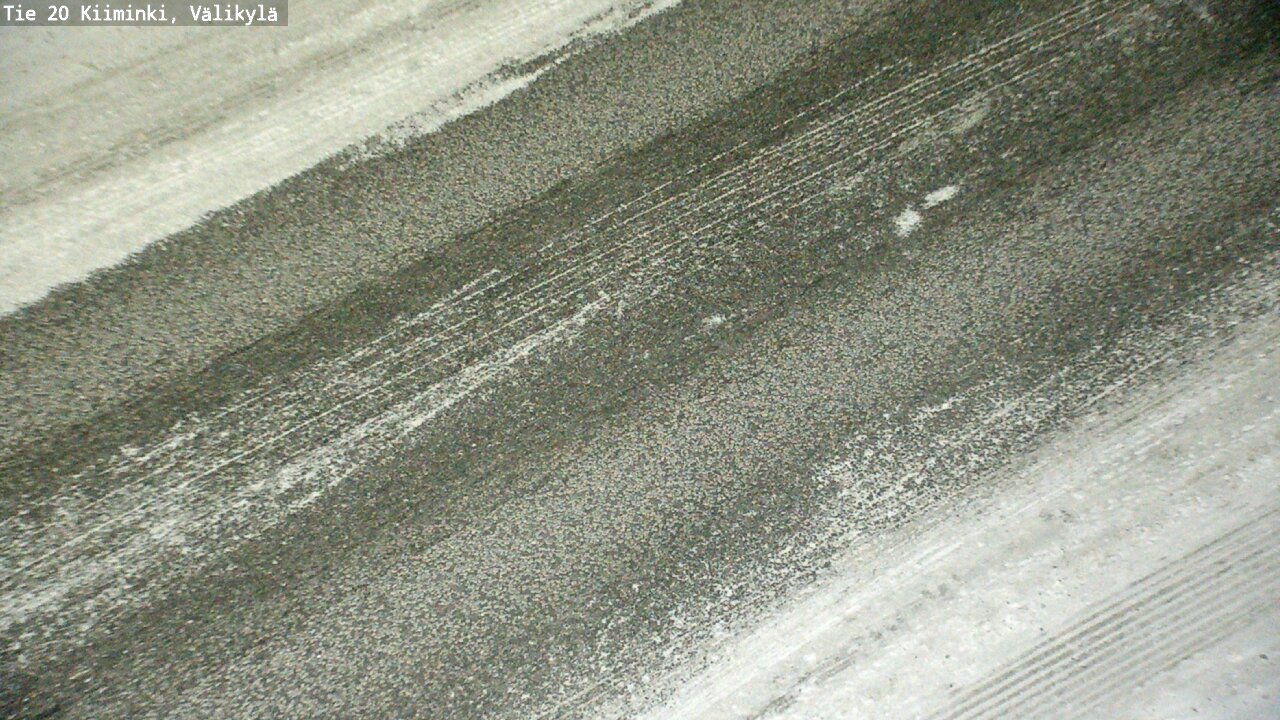 Weather Camera Image Väg 20 Uleåborg Kiiminki, Välikylä, Oulu, Pohjois-Pohjanmaa