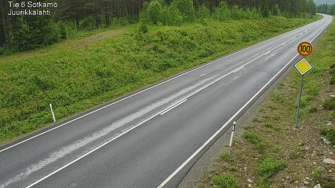 Weather Camera Image Väg 6 Sotkamo, Juurikkalahti, Sotkamo, Kainuu