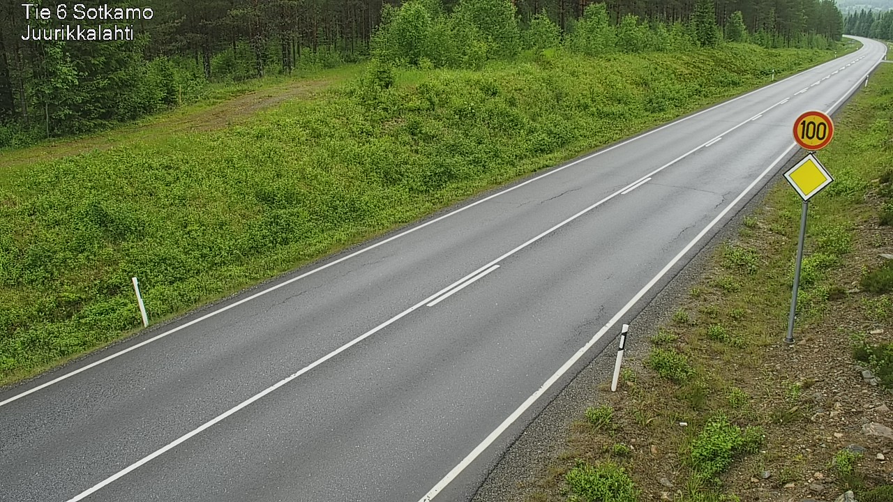 Weather Camera Image Väg 6 Sotkamo, Juurikkalahti, Sotkamo, Kainuu