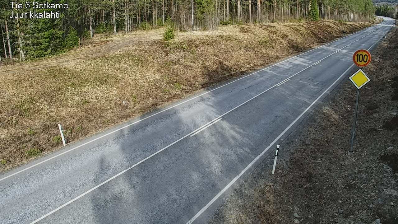 Weather Camera Image Road 6 Sotkamo, Juurikkalahti, Sotkamo, Kainuu