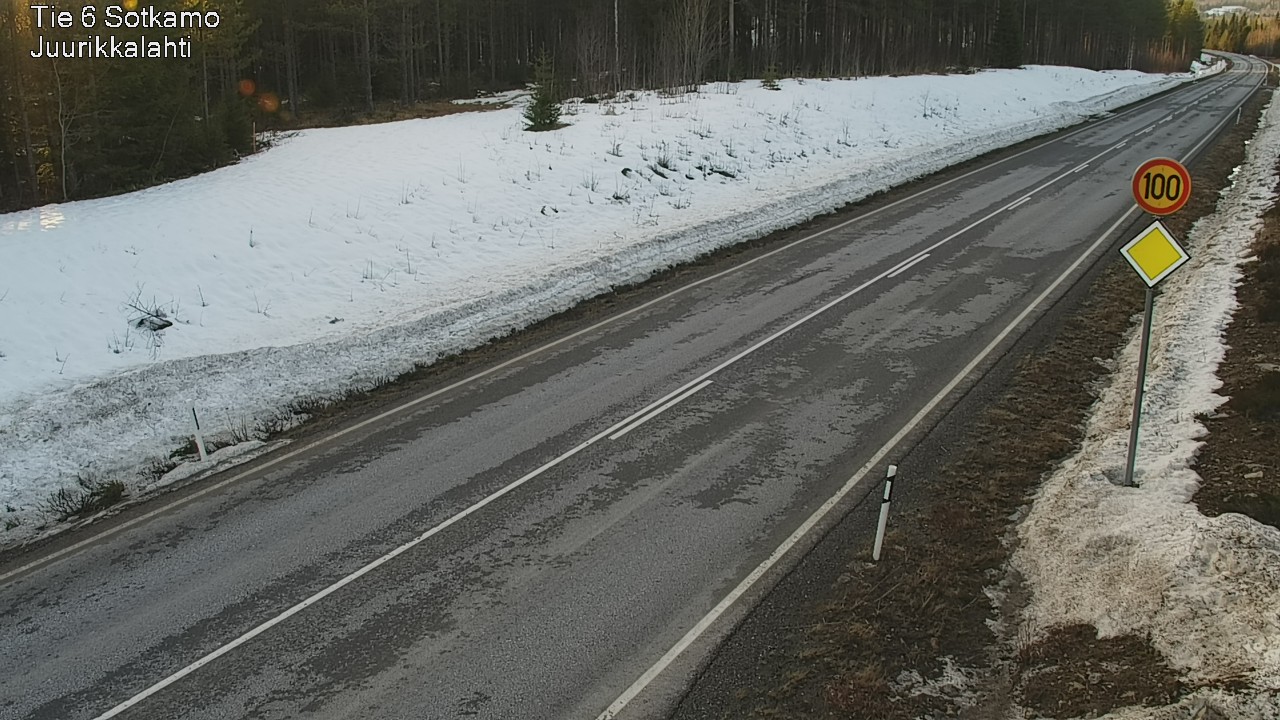 Weather Camera Image Väg 6 Sotkamo, Juurikkalahti, Sotkamo, Kainuu