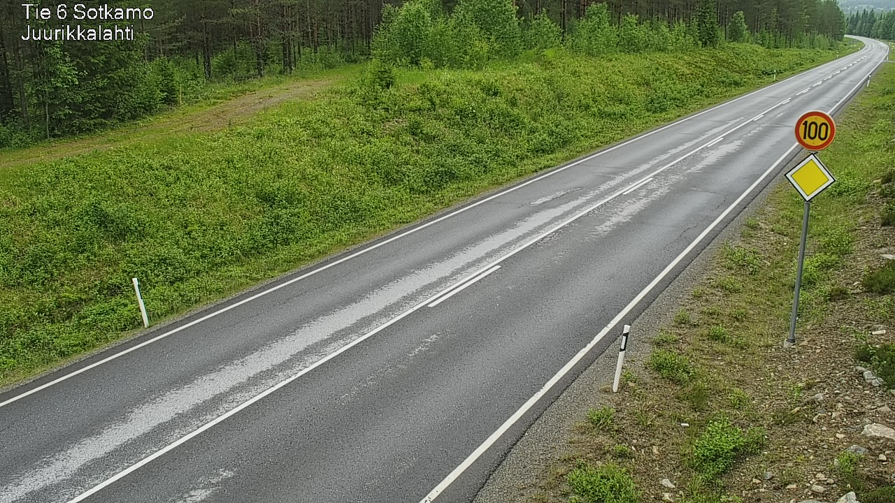 Weather Camera Image Väg 6 Sotkamo, Juurikkalahti, Sotkamo, Kainuu
