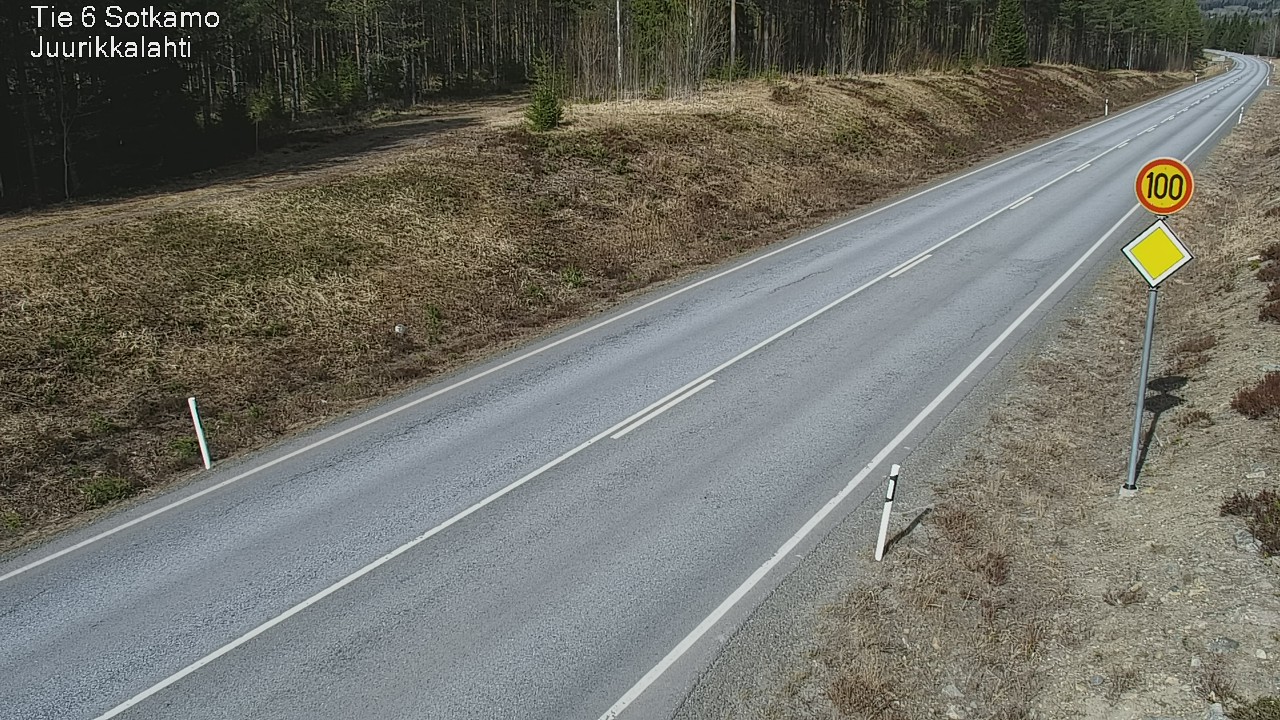 Weather Camera Image Road 6 Sotkamo, Juurikkalahti, Sotkamo, Kainuu