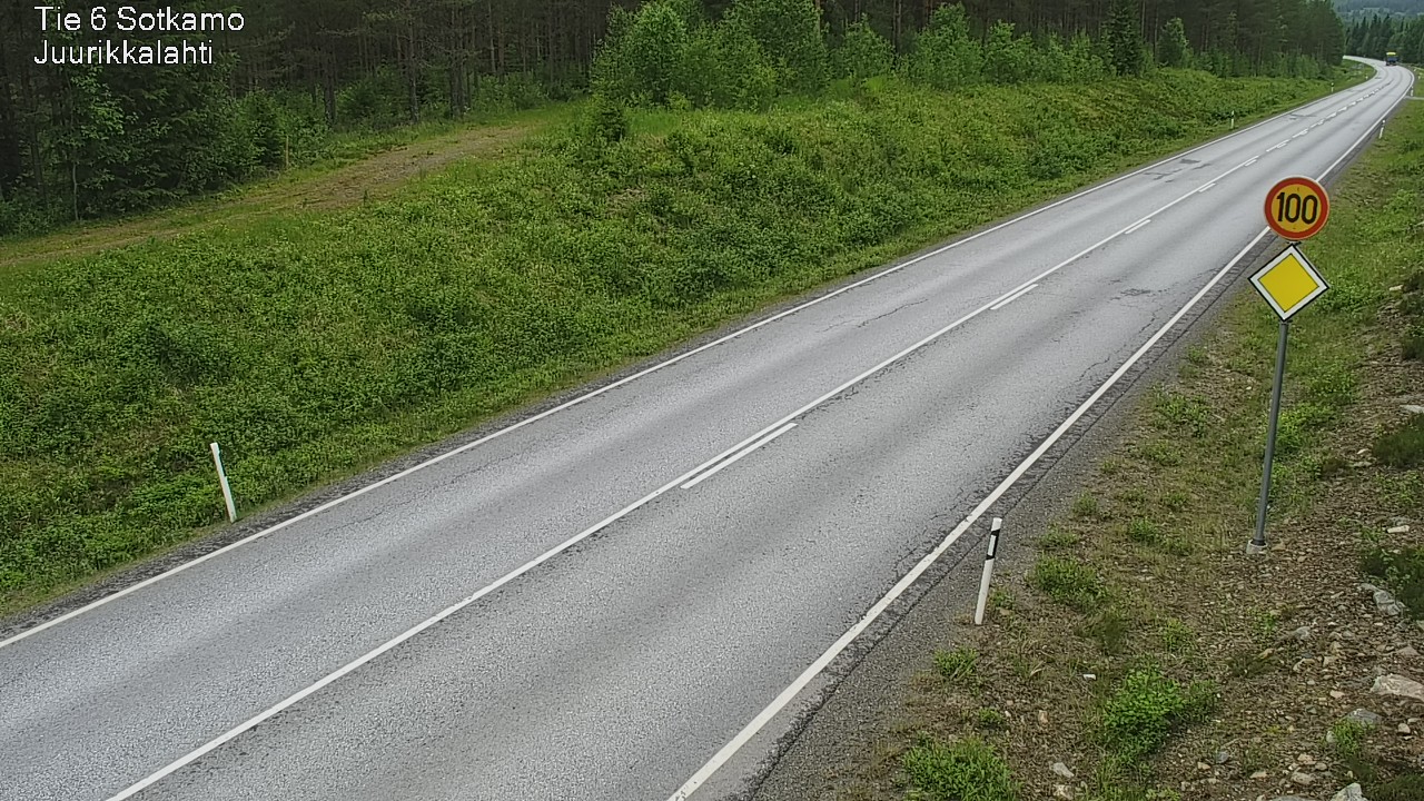 Weather Camera Image Road 6 Sotkamo, Juurikkalahti, Sotkamo, Kainuu