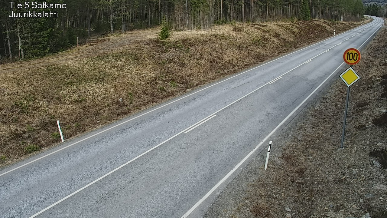 Weather Camera Image Road 6 Sotkamo, Juurikkalahti, Sotkamo, Kainuu