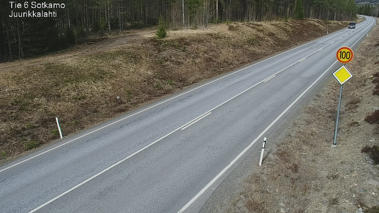 Weather Camera Image Road 6 Sotkamo, Juurikkalahti, Sotkamo, Kainuu