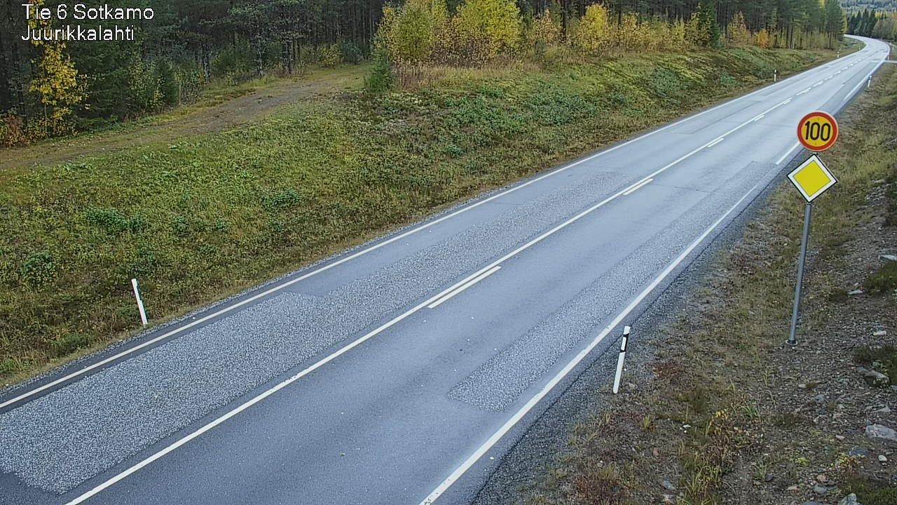 Weather Camera Image Road 6 Sotkamo, Juurikkalahti, Sotkamo, Kainuu