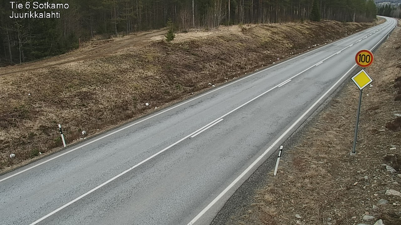 Weather Camera Image Road 6 Sotkamo, Juurikkalahti, Sotkamo, Kainuu