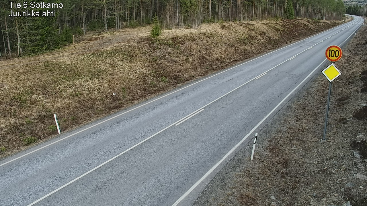 Weather Camera Image Road 6 Sotkamo, Juurikkalahti, Sotkamo, Kainuu
