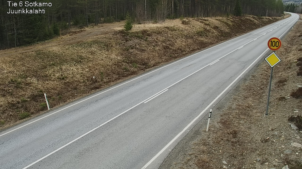 Weather Camera Image Road 6 Sotkamo, Juurikkalahti, Sotkamo, Kainuu