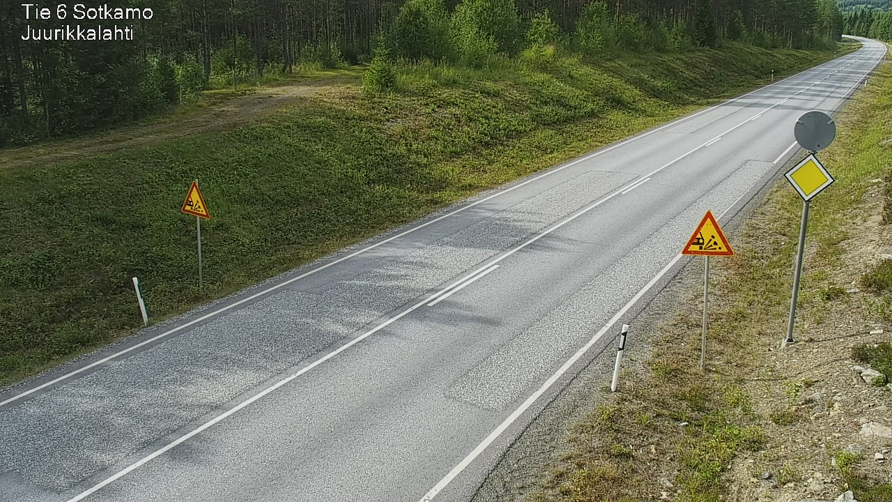 Weather Camera Image Road 6 Sotkamo, Juurikkalahti, Sotkamo, Kainuu
