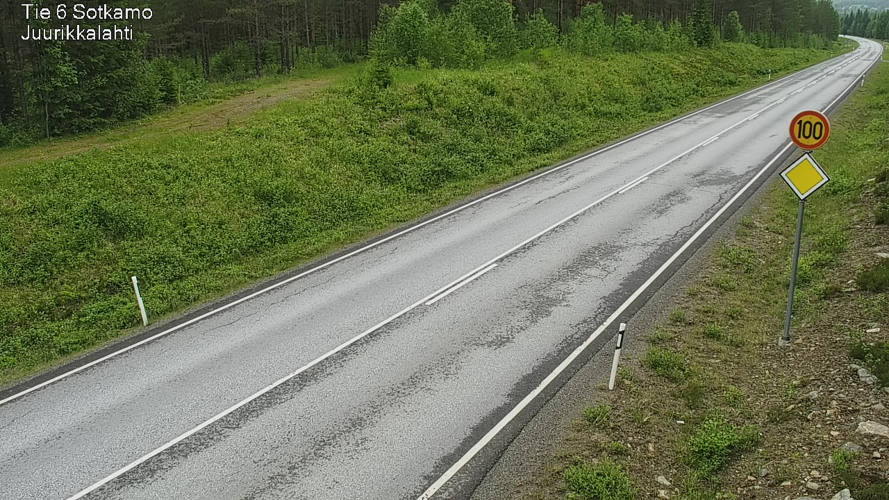 Weather Camera Image Väg 6 Sotkamo, Juurikkalahti, Sotkamo, Kainuu