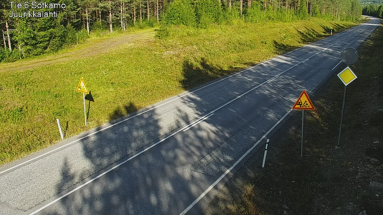 Weather Camera Image Väg 6 Sotkamo, Juurikkalahti, Sotkamo, Kainuu