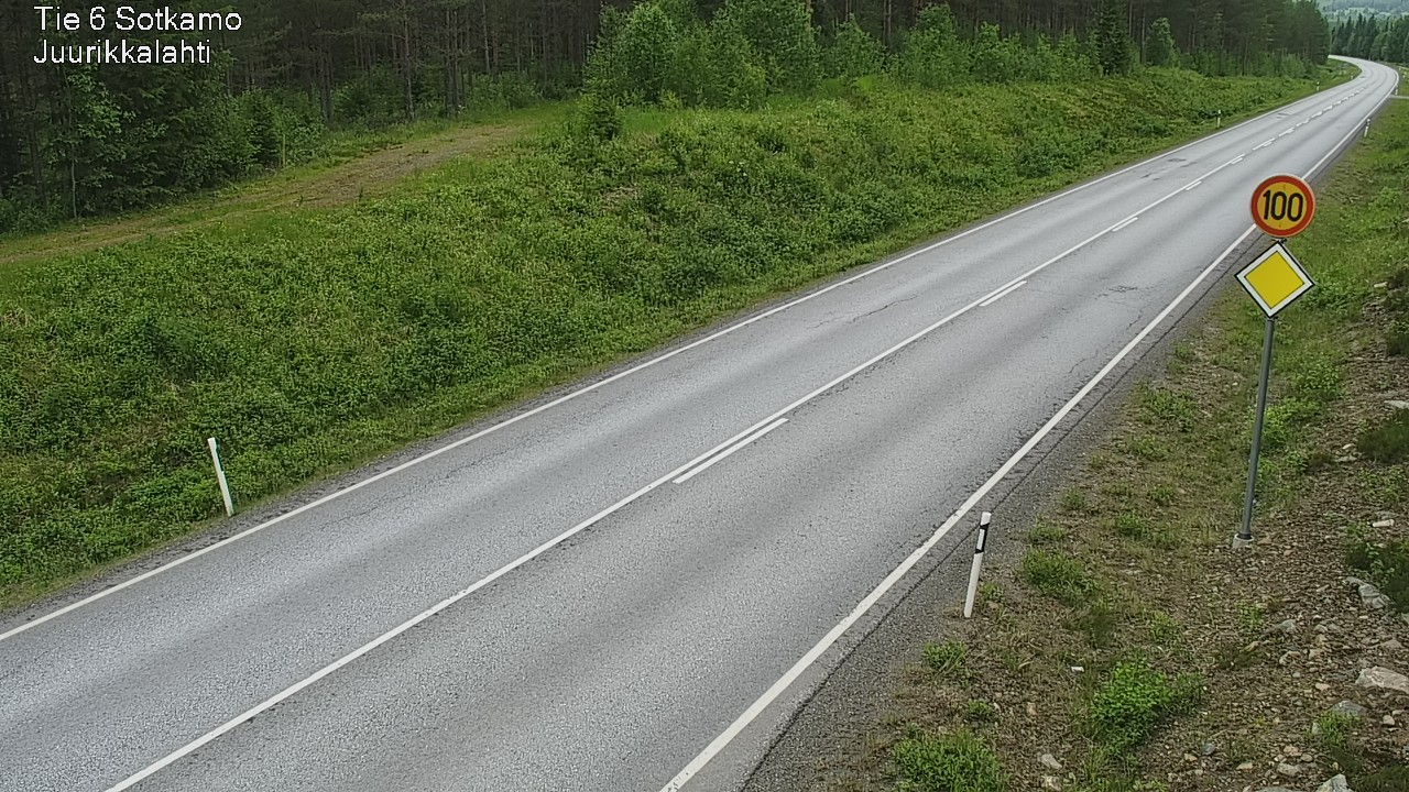 Weather Camera Image Väg 6 Sotkamo, Juurikkalahti, Sotkamo, Kainuu