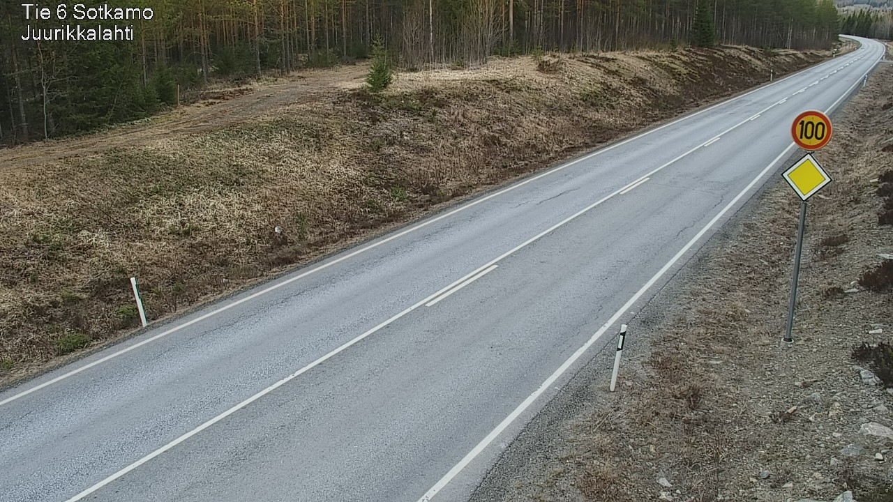 Weather Camera Image Road 6 Sotkamo, Juurikkalahti, Sotkamo, Kainuu