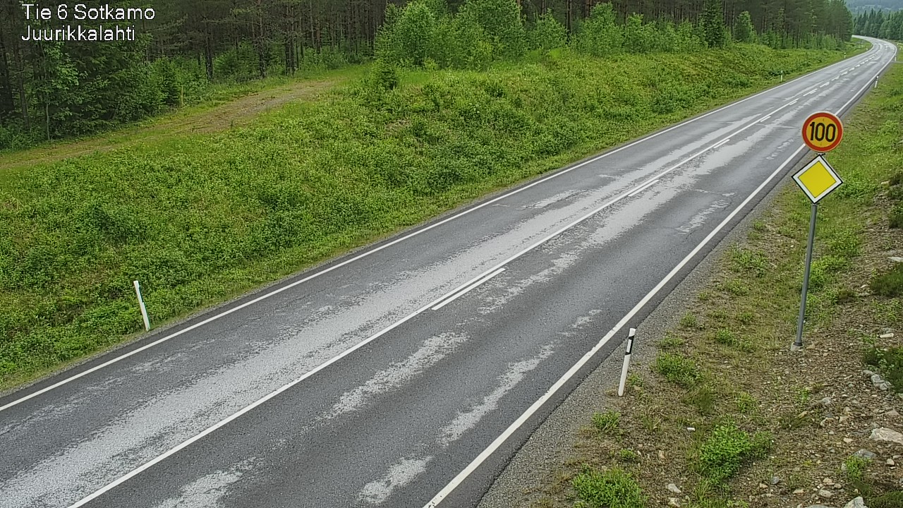 Weather Camera Image Väg 6 Sotkamo, Juurikkalahti, Sotkamo, Kainuu