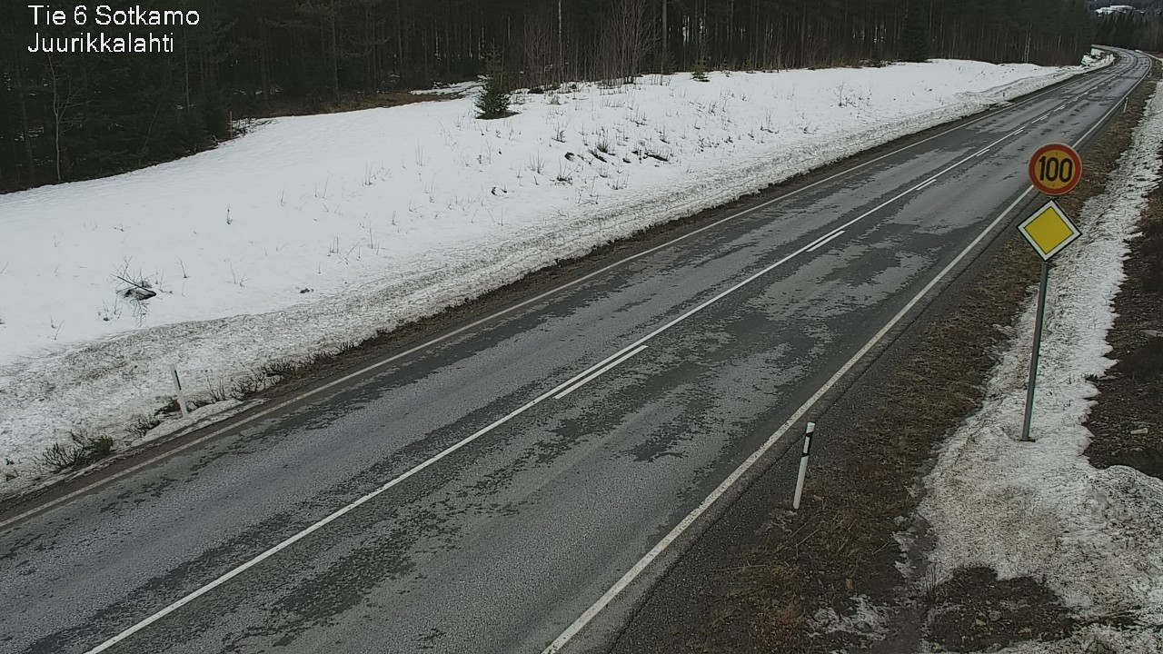 Weather Camera Image Road 6 Sotkamo, Juurikkalahti, Sotkamo, Kainuu
